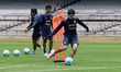 Players from Pumas UNAM participate in a training session at the Olympic University Stadiu...