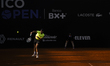 Bor Artnak returns the ball to Rodrigo Pacheco in the men's singles round of 16 of the ATP...
