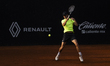 Bor Artnak returns the ball to Rodrigo Pacheco in the men's singles round of 16 of the ATP...