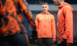 Yehor Nazaryna warms up before the game between FC Shakhtar Donetsk and AZ Alkmaar in Krak...