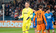 Goalkeeper Dmytro Riznyk plays during the game between FC Shakhtar Donetsk and AZ Alkmaar...