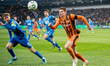 Oleh Ocheretko plays during the game between FC Shakhtar Donetsk and AZ Alkmaar in Krakow,...