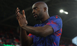 Jean-Philippe Mateta of Crystal Palace acknowledges the supporters prior to the Europa Con...