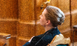 Acting Prime Minister Mette Frederiksen is seen during the first session of the Danish Par...
