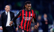 Rafael Leao of AC Milan in action during the serie Serie A Enilive match between SSC Napol...