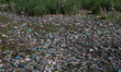 Heaps of garbage and plastic waste are seen near Brari-Nambal or Bab Demb water lake in Sr...
