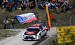 Nikolay Gryazin and co-driver Konstantin Aleksandrov of the team Lancia Corse HF Lancia Yp...