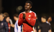 Filozofe Mabete of Swindon Town thanks the supporters after the Sky Bet League 2 match bet...