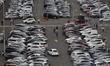 View of the parking reorganization inside Mexico City International Airport on April 10, 2...