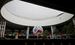 A view of the World Cup decorations inside Mexico City International Airport in Mexico Cit...