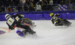 Aron Schokker of the Netherlands in white chases David Lizak of Czechia in blue and Tobias...