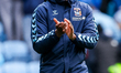 Brandon Thomas-Asante of Coventry City thanks the fans for their support at full-time duri...
