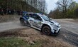 Taylor Gill and Daniel Brkic of Australia drive a Toyota GR Yaris Rally2 for Taylor Gill d...