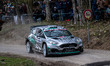 Romet Jurgenson and Siim Oja of Estonia drive a Ford Fiesta Mk II Rally2 for the M-Sport F...