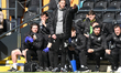 Sam Foley, manager of Barrow AFC, during the Sky Bet League 2 match between Barnet and Bar...