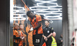 Nnamdi Ofoborh of Barnet during the Sky Bet League 2 match between Barnet and Barrow at Un...