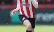 Mikkel Damsgaard of Brentford with the ball during the Premier League match between Brentf...
