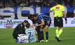 Francisco Conceicao and Marten De Roon in action during the Serie A match between Atalanta...
