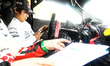 Driver Takamoto Katsuta and co-driver Aaron Johnston of Team Toyota Gazoo Racing WRT, in a...