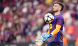 Eder Aller goalkeeper of Barcelona during the warm-up before the LaLiga EA Sports match be...