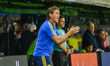 Claudio Ubeda, Boca Juniors head coach, gives instructions to his players during a Copa de...
