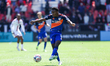 FC Cincinnati midfielder Samuel Gidi #11 passes the ball during a Major League Soccer game...