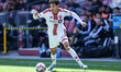 Toronto FC midfielder Daniel Salloi #20 carries the ball during a Major League Soccer game...