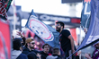 A Toronto FC fan leader leads a chant during a Major League Soccer game between Toronto FC...