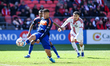 FC Cincinnati defender Gilberto Flores attempts to block a cross during a Major League Soc...