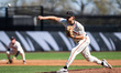 James Beasley of the Princeton Tigers delivers a pitch during an NCAA baseball game at Cla...