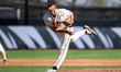 James Beasley of the Princeton Tigers delivers a pitch during an NCAA baseball game at Cla...