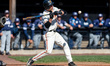 Brady Kaufman of the Princeton Tigers swings the bat during an NCAA baseball game at Clark...