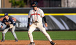 Will Robbins of the Princeton Tigers is on the basepaths during an NCAA baseball game at C...