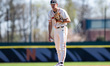 James Beasley of the Princeton Tigers pitches during an NCAA baseball game at Clarke Field...