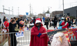 Protesters rally near a U.S. Immigration and Customs Enforcement facility in Broadview, Il...