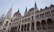 The Hungarian Parliament building (Orszaghaz) is seen in Budapest, Hungary, on April 10, 2...