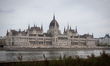 The Hungarian Parliament building (Orszaghaz) is seen from the opposite bank of the Danube...
