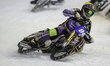 Max Niedermaier, 88, of Germany, competes during the FIM Ice Speedway Gladiators World Cha...