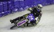 Max Koivula (24) of Finland in action during the FIM Ice Speedway Gladiators World Champio...
