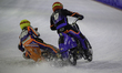 Jasper Iwema (800) of The Netherlands in yellow competes against Melwyn Bjorklin (17) of S...