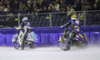 Luca Bauer (85) of Italy/Germany in yellow chases Max Koivula (24) of Finland in white dur...