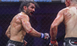 Serbian fighter Nemanja Todorovic (right) competes against German fighter Mert Ozyildirim...