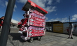 A general view of Sunderland branding scarves during the Premier League match between Sund...