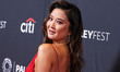 Ashley Park wearing a Roberto Cavalli gown arrives at the 2026 43rd Annual PaleyFest LA -...