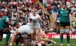 England Red Roses play against Ireland during the Guinness Women's Six Nations match at Al...