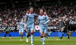 Feyenoord players celebrate a goal by Feyenoord Rotterdam attacker Ayase Ueda during the D...