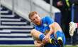 Carlos Vicente of Birmingham City receives a minor knock during the Sky Bet Championship m...