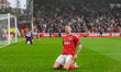 Neco Williams of Nottingham Forest celebrates his goal to make it 1-1 during the Premier L...