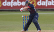 Gaby Lewis of Lancashire bats during the Metro Bank One Day Cup match between Durham Crick...