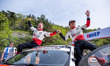 Takamoto Katsuta (Japan) and Aaron Johnston (Ireland) drive a Toyota GR Yaris Rally1 for T...